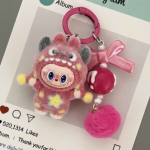 Stitch & Bear Plush Cartoon Keychain Bag Charm