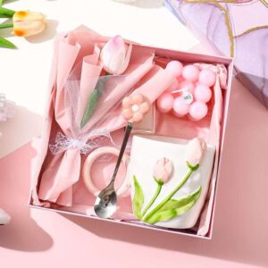 Tulip Theme Stationery and Candle Hamper