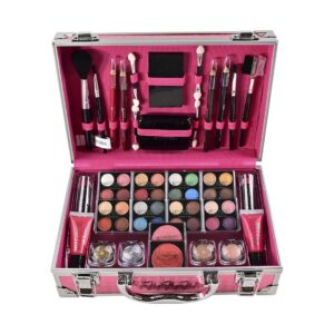 Premium Full Makeup Set in Briefcase with Eyeshadows