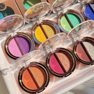 6-Pan Vibrant Blush & Highlighter Palette Set